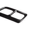 2pcs Car Accessories Silver / Glossy Black Stainless Steel Car Tail Muffler Exhaust Pipe Cover For Cadillac XT6 -