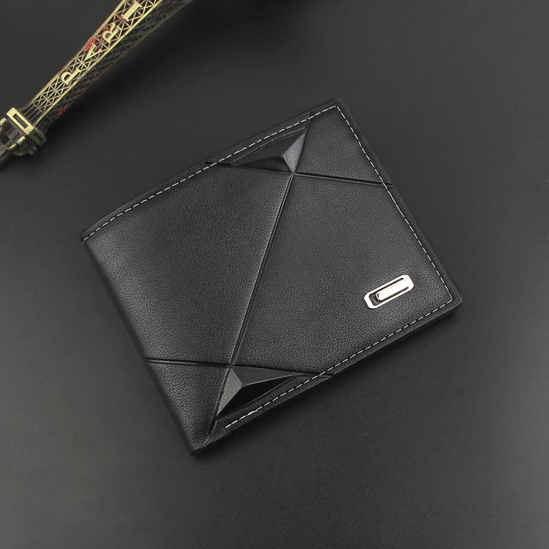 2022 Men's Slim Leather Wallet: Short, Multi-Card Slot, Youthful Billfold and Multi-Functional Card Holder
