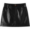 TonLion Women's A-Line PU Skirt