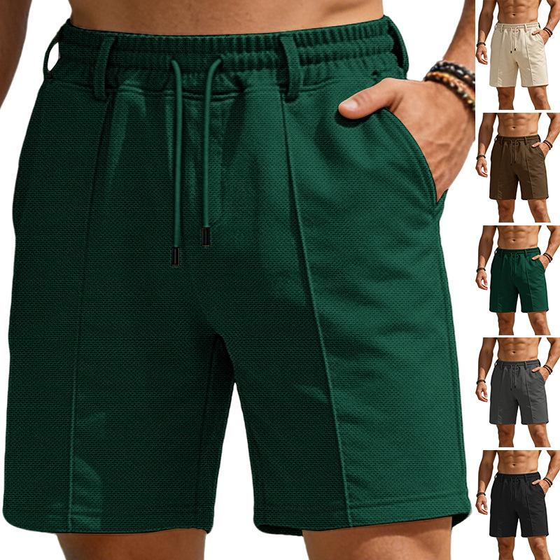 Casual Shorts for Men Elastic Waist Shorts Drawstring Summer Lightweight Shorts Men's Breathable Casual Beach Vacation Yoga Golf Shorts with Pockets