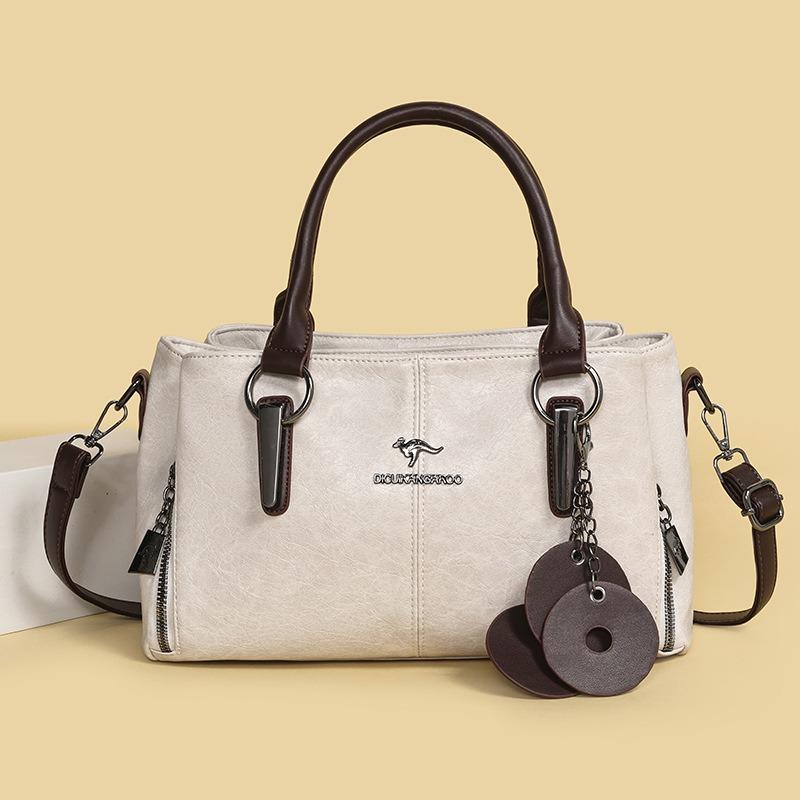 Commuter Handbag - Large Capacity Cowhide-patterned Crossbody Bag
