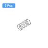 uxcell Compression Springs, 304 Stainless Steel, 5mm OD, 0.6mm Wire Diameter, 10mm Total Height, Silver Tone, Pack of 5