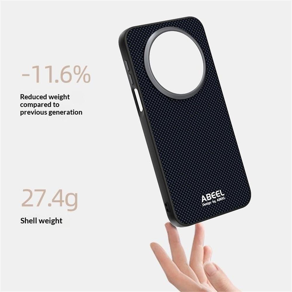 ABEEL Magnetische Hülle für Huawei Mate 80 Pro mit Aufdruck, PC TPU Aluminiumlegierung Leder Handyhülle