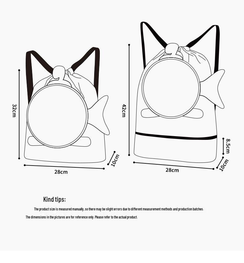 Cute Cartoon Waterproof Children's Swim Backpack with Dry/Wet Separation