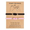 Pinky Promise Forever Love Knot Bracelets for Couples Girlfriend Boyfriend Birthday Anniversary Valentines Christmas Gifts