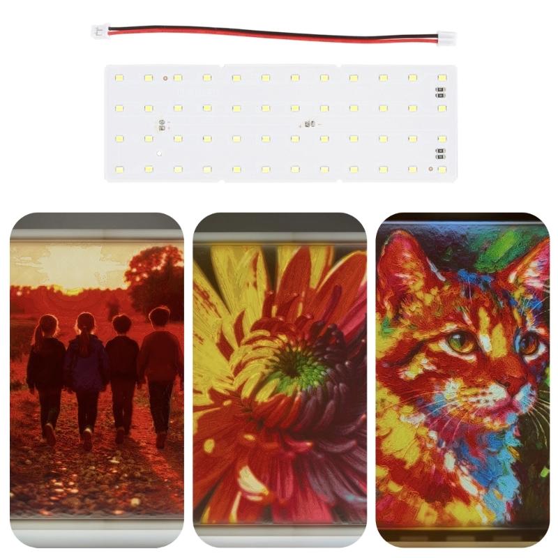 LED Backlight Board for CMYK Lithophane LED Backlight Board Power Supply 3D Printing Light Panel Accessories