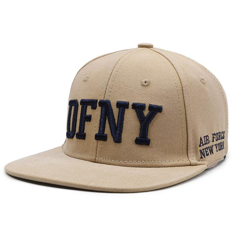 Boné bordado de hip hop com letras, masculino e feminino, chapéu plano para atividades ao ar livre, boné de beisebol, chapéu snapback, viseira de sol, chapéu de pesca, boné de pico