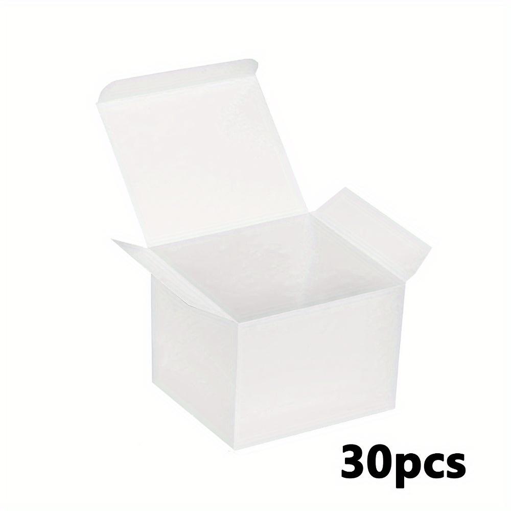 

30 шт. Белые подарочные коробки из крафт-бумаги, упаковочная коробка для подарков с крышкой для DIY рукоделия, кубические коробки для кексов крафт, подарочные коробки для дня рождения, свадьбы 30pcs white