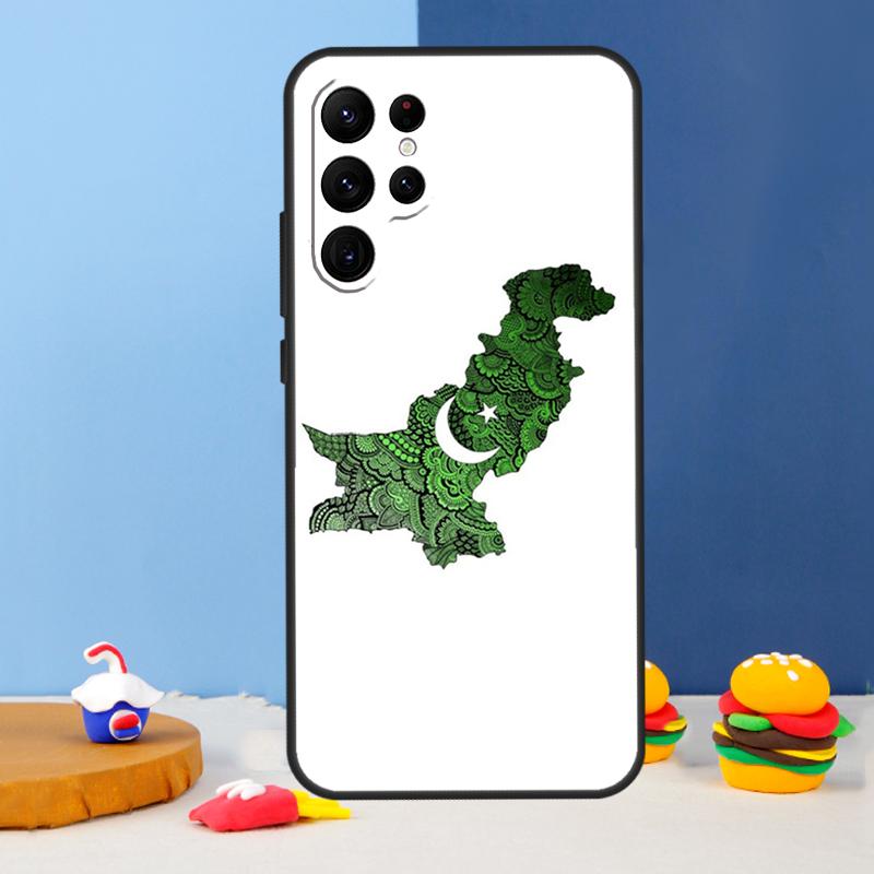 Pakistan Flag Phone Case For Samsung Galaxy S24 S25 Ultra S9 S10 S20 S22 S21 S23 Plus S24 FE Cover Coque
