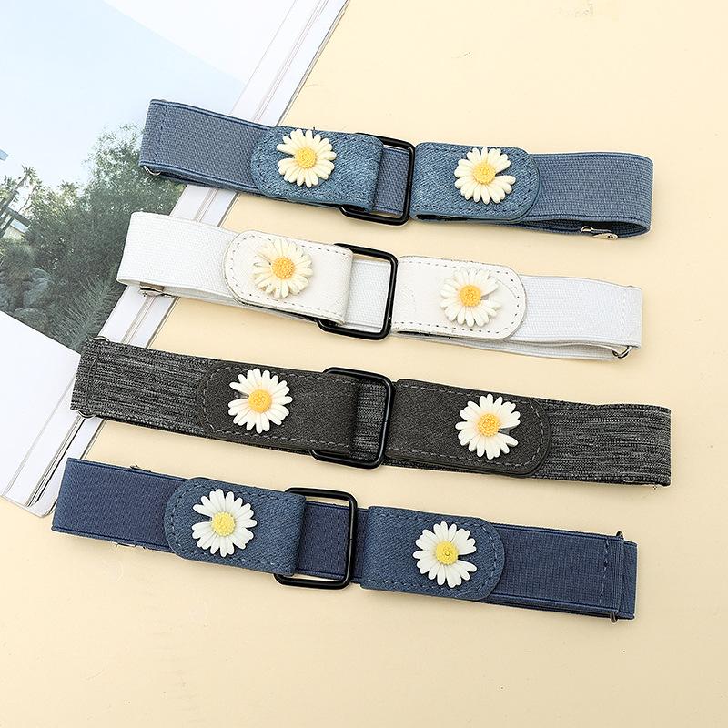 Invisible Belt Traceless Lazy Belt Summer Elastic Elastic Jeans Belt Women's Decoration Ins Style Men's Trend