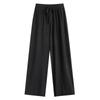Ice Silk High-Waisted Wide-Leg Pants for Women - Summer Thin Style, Plus Size, Petite, Straight Leg, Drape, Casual, Slimming, Sun Protection