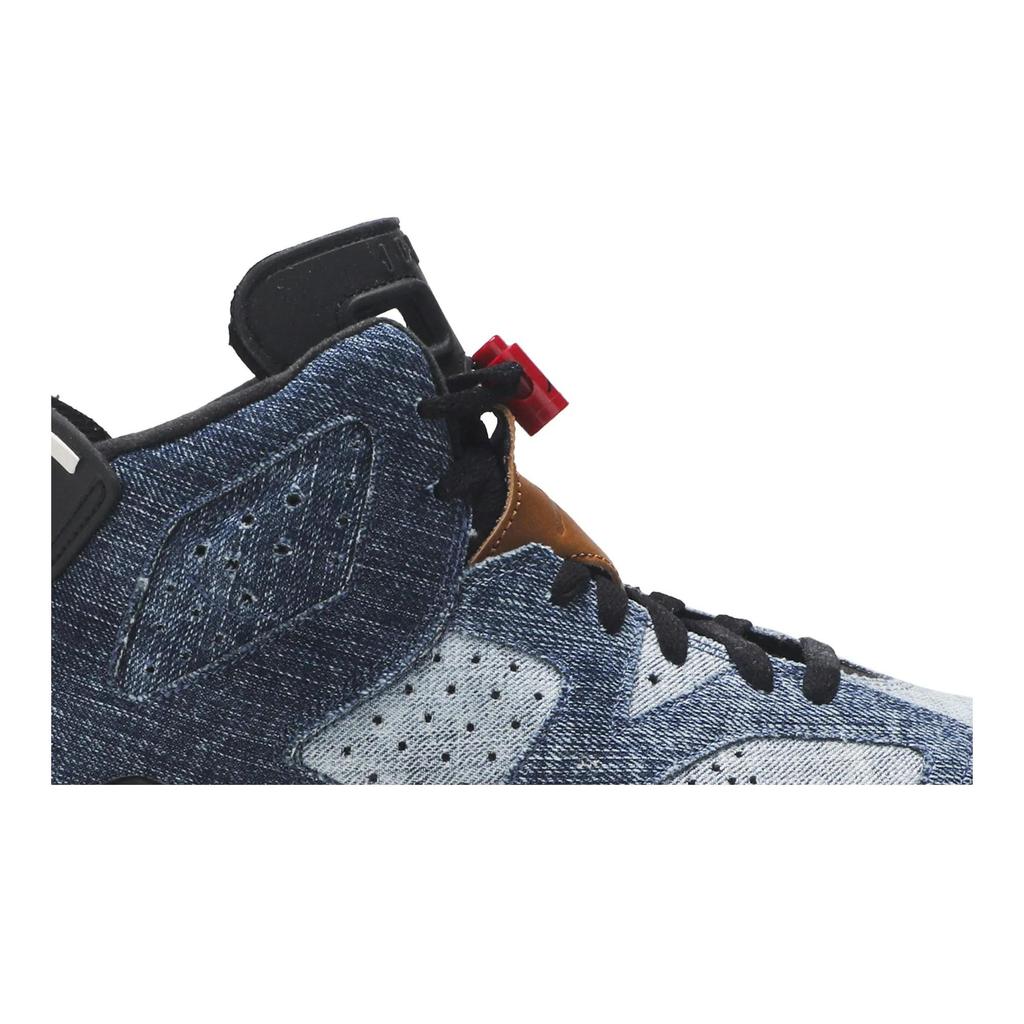 Air Jordan 6 Retro Grade School 'Washed Denim' (Unisex) Washed Denim / Sail / Varsity Red / Black Kids' Basketball Shoes CV5489 401