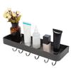 Bathroom Shower Shelf Wall Mounted Towel Storage Rack Shampoo Organizer Holder