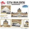 LZ8040 Miniature Diamond Small Particle Louvre Model Series Puzzle Decompression Building Block Toys