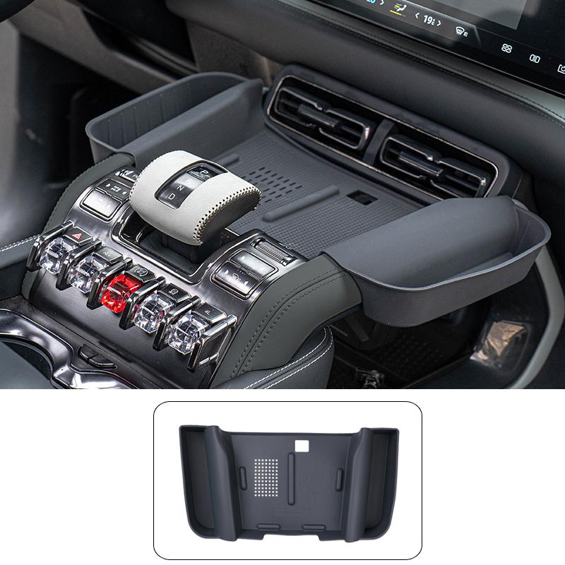 For BYD Leopard 5 2025+ Silicone Wireless Charging Pad Central Control Storage Box Non-slip Pad Interior Car Accessories
