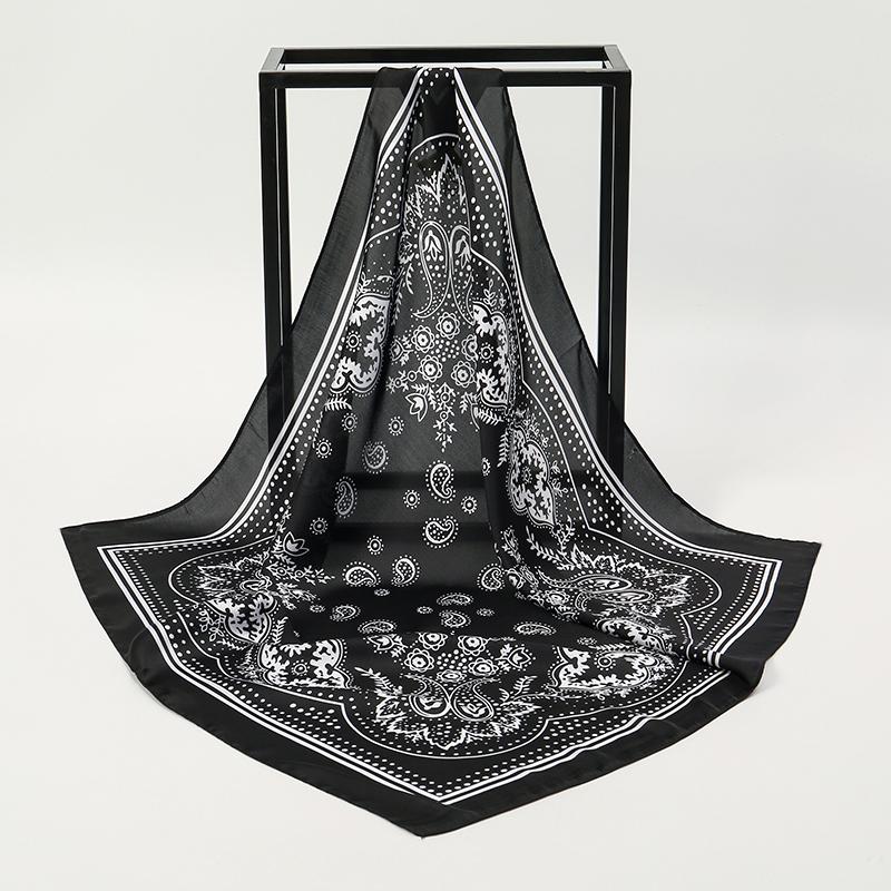 

Fashion 70X70Cm Women S Scarf Seda Paisley Printing Cachecol Square Decorative Banda Pescoco Luxa Banda Design 70x70cm