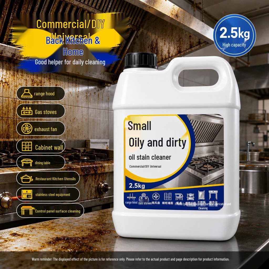 Restaurant Kitchen Oil Stain Remover - Cleans Stove Walls & Maintains Surfaces