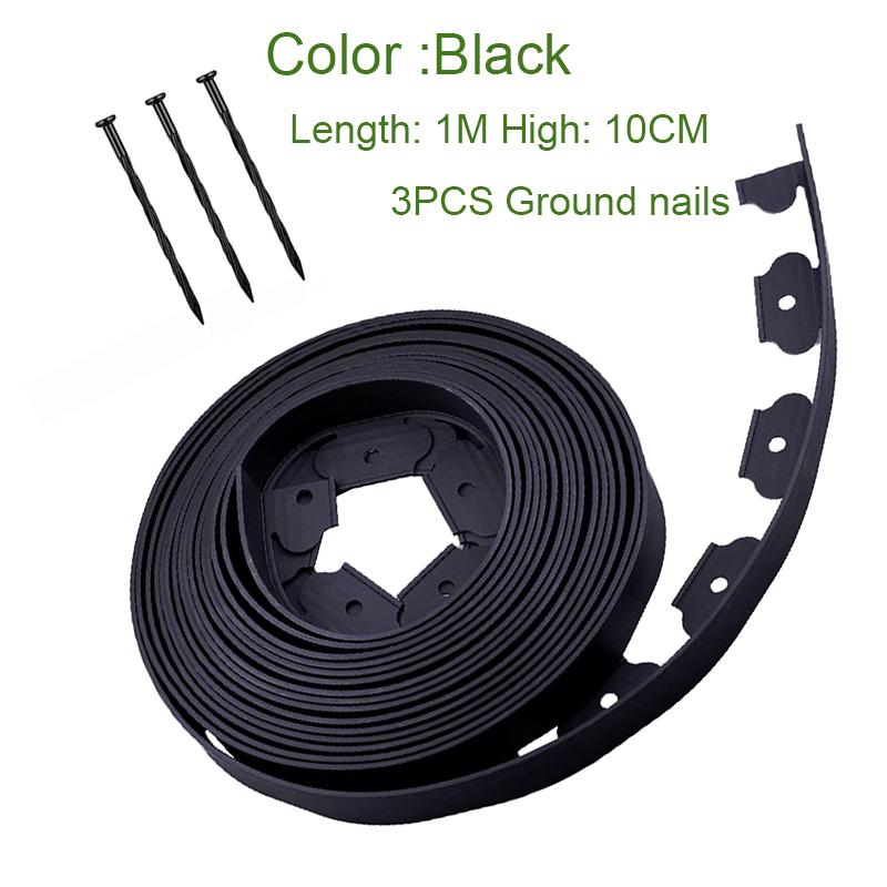 Garden Fence Decoration Buildings Outdoor Border Lawn Edge Panels Isolator Accessories Collars Plastic  Landscaping Edging Tools