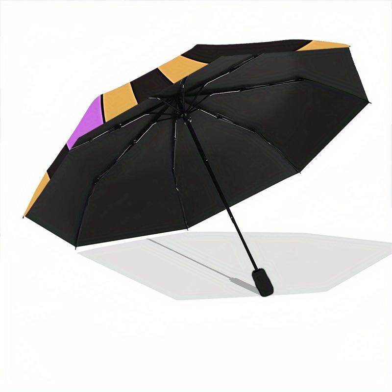 1pc Swirl Pattern Automatic Opening/Closing Folding Umbrella with 31 Ribs, Plastic Handle, Windproof Portable Sunshade Umbrella y250726071