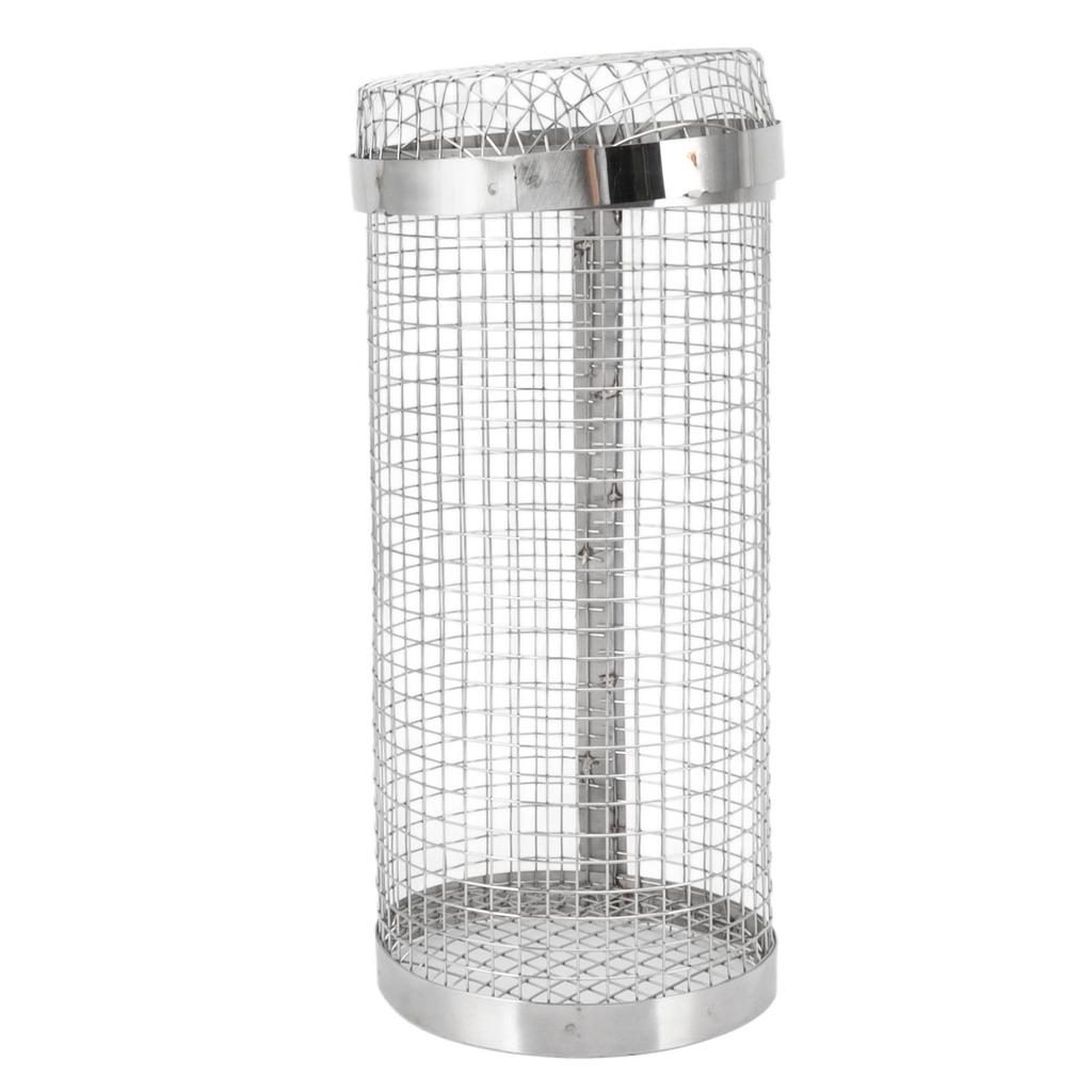 Barbecue Grilling Basket Stainless Steel Heat Resistant Rust Prevention BBQ Grill Cage with Hook