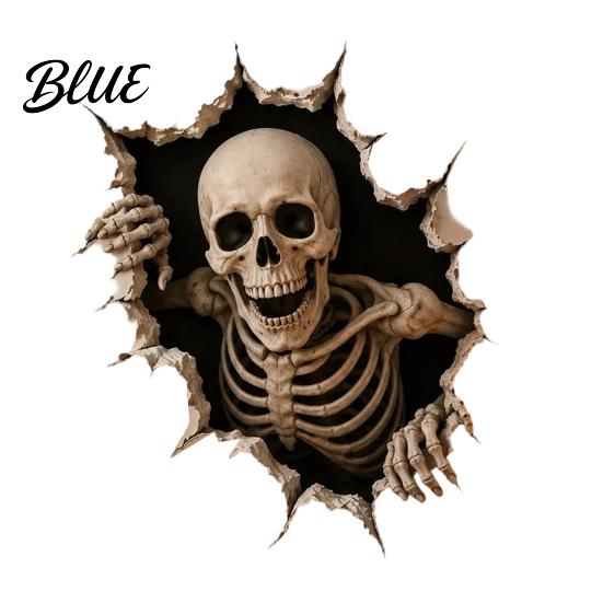 Decorative Decals for Dormitory Halloween Break-in 3D Wall Decals Illusion Effect Spooky Breaking Through Stickers Party Sticker Horror Ghost Witch