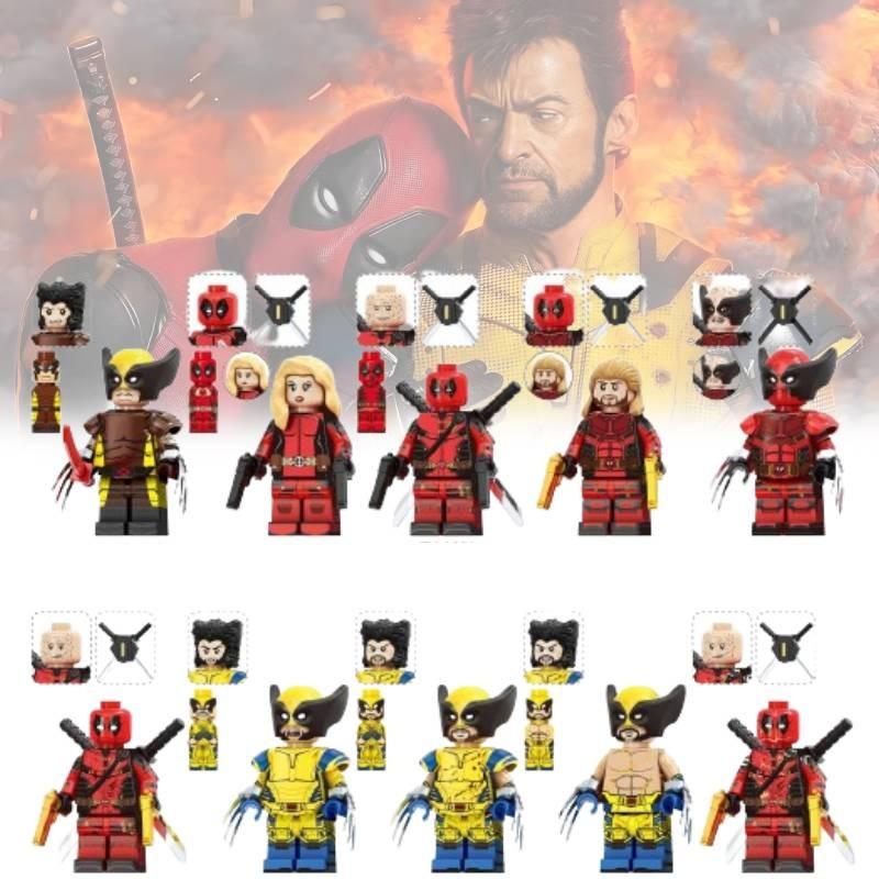 Heroes Series Wolverine And Deadpool Building Block Action Figures Set