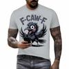 Funny F Caw F Chicken Rooster Cawing F-Caw-F Saying Pun T-Shirt