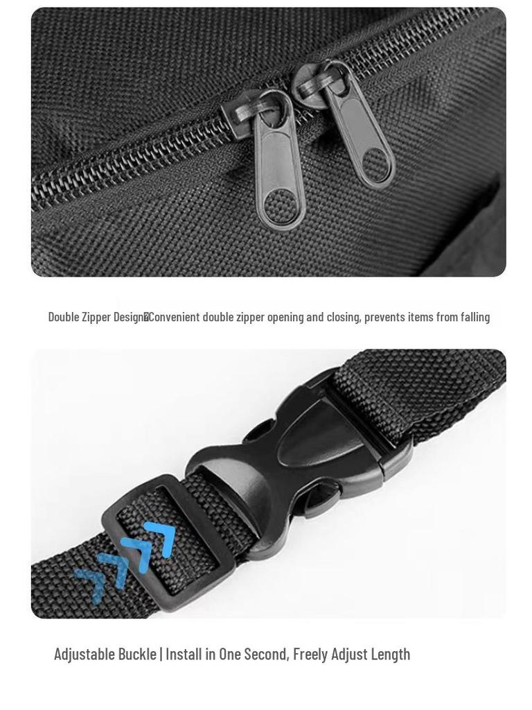 Large-Capacity Waterproof Storage Bag with Front Pocket for Electric Scooters & Bicycles