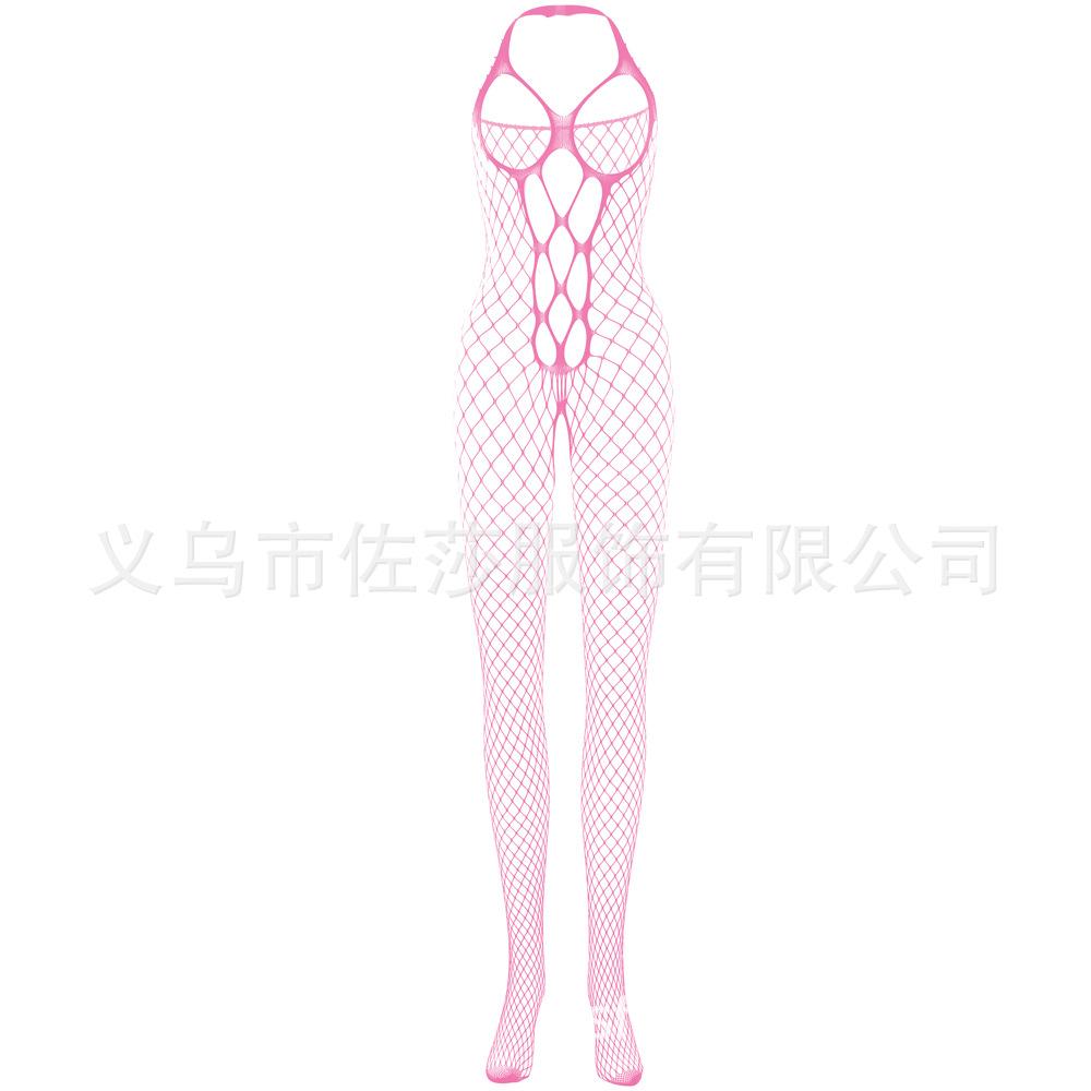 Sexy underwear Sexy mesh coat Hollow neck leakage