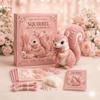 Pink Forest Friends Diy Patchwork Collection, All-Inclusive Sewing Kit To Make Cute Woodland Animals, Household Hobby Decor Gift
