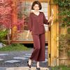 Completo due pezzi ricamato stile cinese nuovo Da Tang Fu Ren