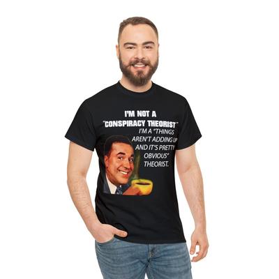 Je ne suis pas un théoricien du complot T-shirt à manches courtes pour homme T-shirt unisexe