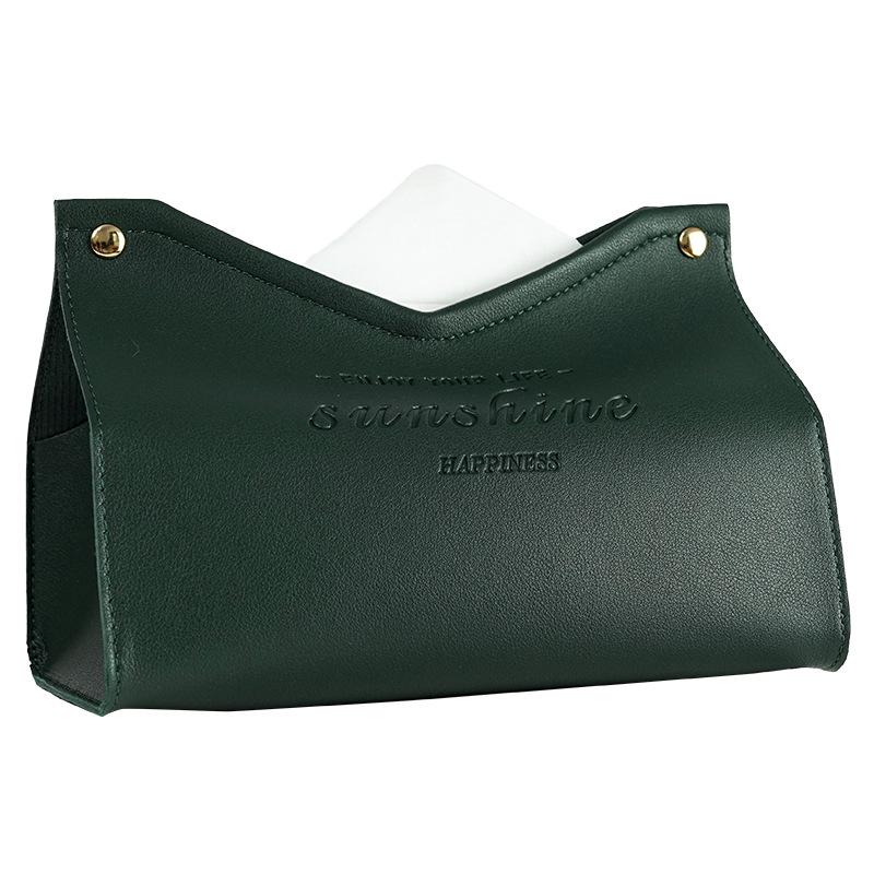 Modern Leather Tissue Box Dispenser for Home, Hotel, or Kitchen