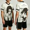 Sombr Mein Körper ist nicht bereit Netz-Trikot Retro Vintage Print T-Shirt Herren Damen Mode Lässig Kurzarm O-Ausschnitt Oberteil Y2K Streetwear