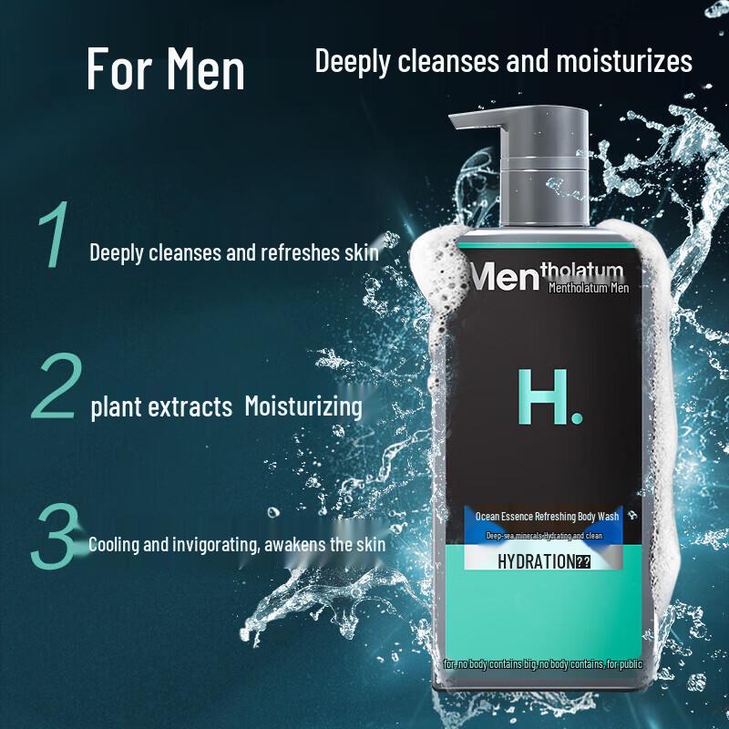 Mentholatum Men's Refreshing Shower & Shampoo Set