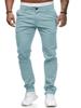 Oufier Men's Straight Leg Trousers Casual Summer Basic Cotton Pants