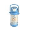 Water bottle strap double drink straw thermos cup large capacity stainless steel children's student ins girls water cup