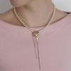 Moonlit Heartstrings Pearl Necklace