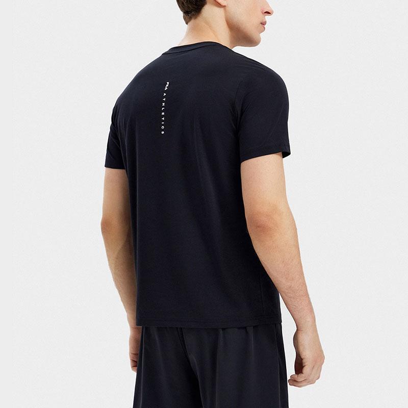 New FILA Athletics T Shirt Men's Pitch Black A11M321108CBK