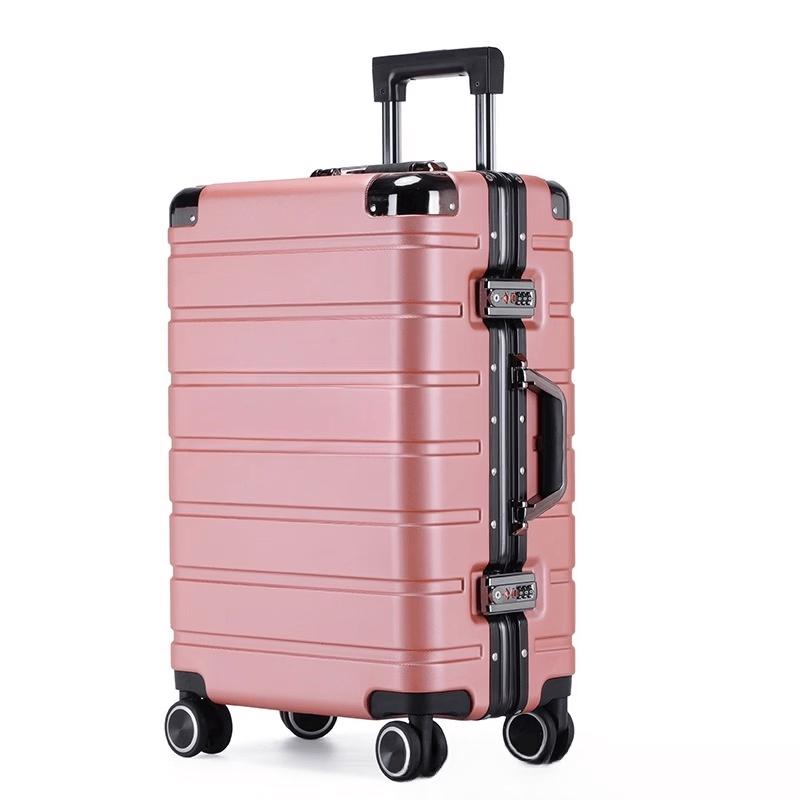 JOURHEY SHI Aluminum Frame Luggage with Cup Holder