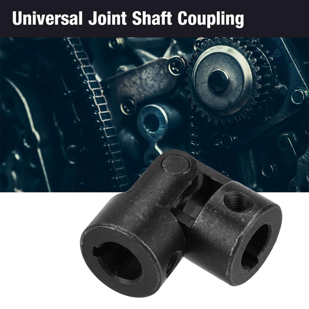 Shaft Coupling Motor Connector DIY Steering Universal Joint with Keyway 10*20*45mm