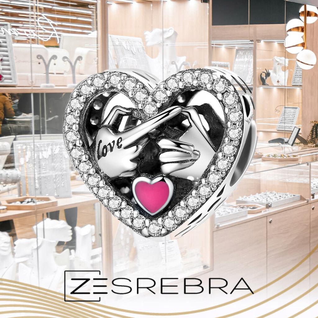 Charms Heart Love Oath Bead Pr 925