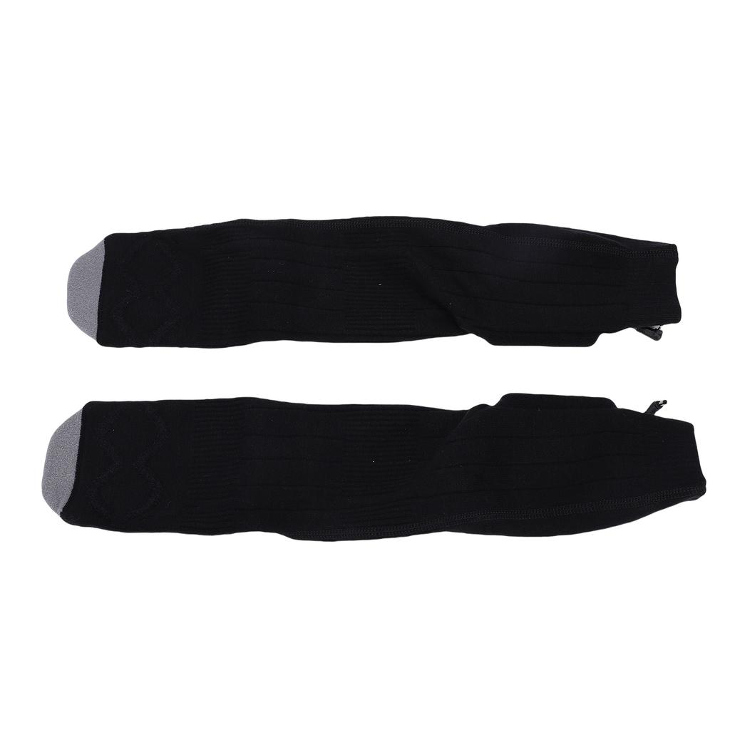 Heated Socks Rechargeable Electric Warming Socks Foot Leg Warmers Adjustable Temperature Machine Washable for Skiing