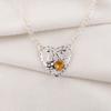 Citrine Pendant, 925 Solid Sterling Silver Gemstone Jewelry, Handmade Pendant, For Thanksgiving
