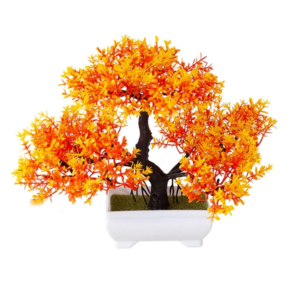 Bright Colors Artificial Plant Bonsai Fake Plant Flower Potted Small Tree