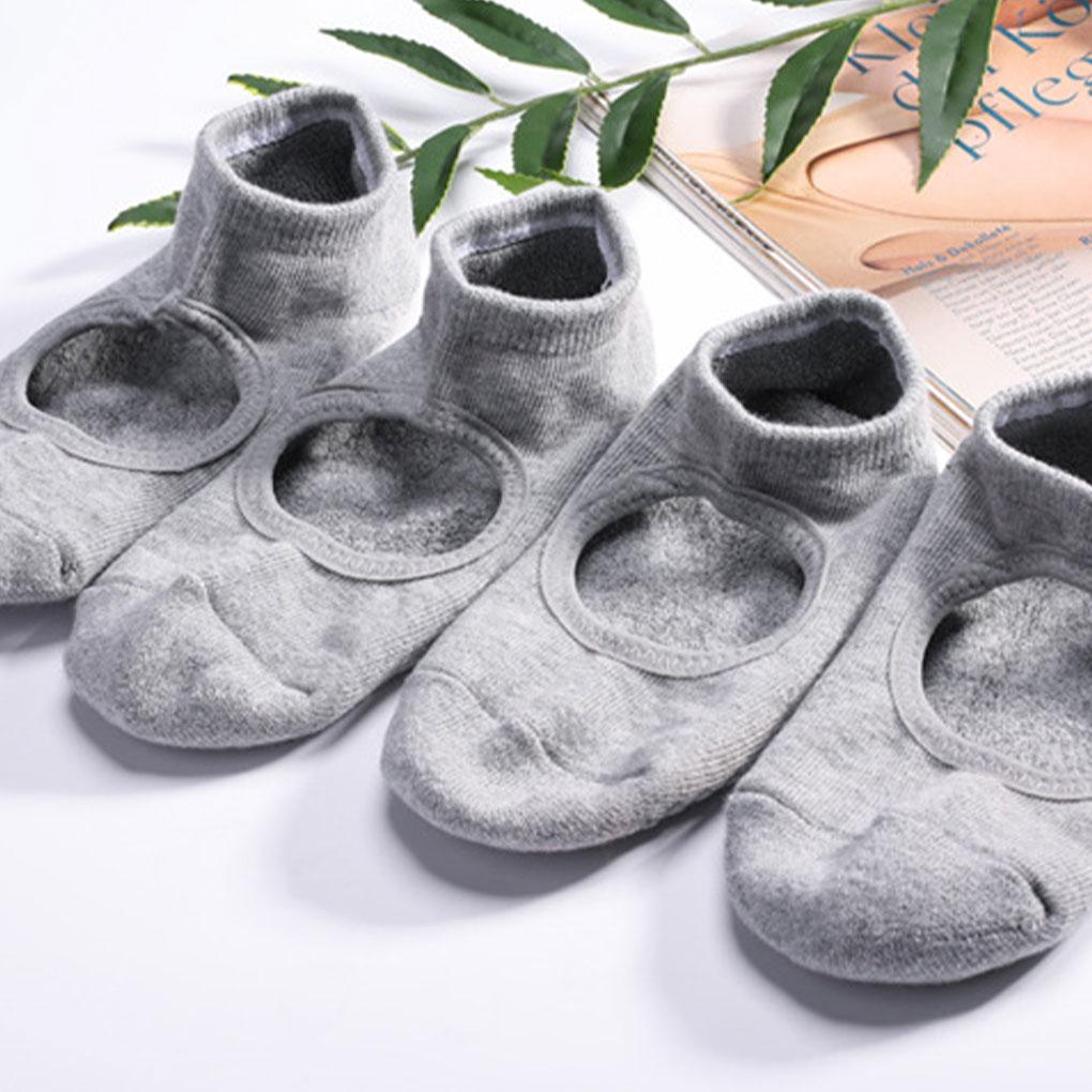 1 Pair Women ple Design Yoga Sock Girls Solid Color Nonslip Socks Fitness Cotton Summer Spring Hosiery Sports Gear