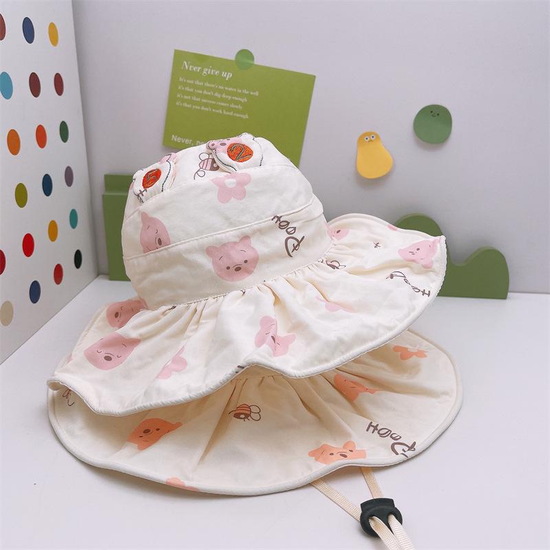 Kids' Cartoon Sun Visor: Breathable Spring/Autumn Sun Protection Hat for Girls