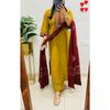 Bollywood Pure Cotton Ethnic Kurti Pant Dupatta Set Indian Women Top Kurta Set
