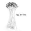 100 PCS Candle Wicks Smokeless Wax Pure Cotton Core Wax Core Holder 2.6-20cm DIY Candle Making Pre-Waxed Wicks Party Supplies