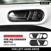 For Volkswagen Beetle 2012 2013 2014 2015 2016 2018 2019 Real Soft Carbon Fiber Inner Door Handle Sticker LHD RHD Accessories